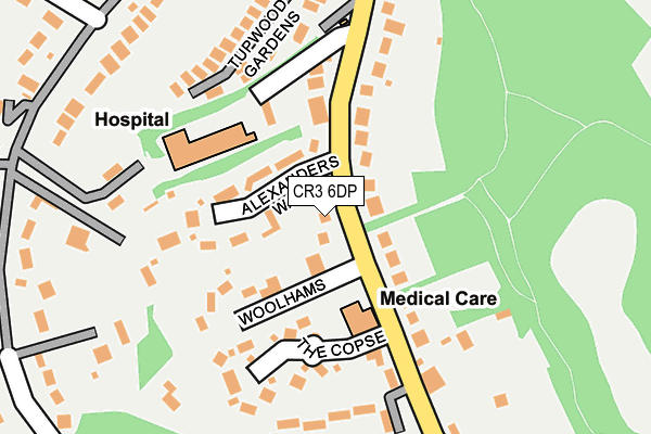 CR3 6DP map - OS OpenMap – Local (Ordnance Survey)