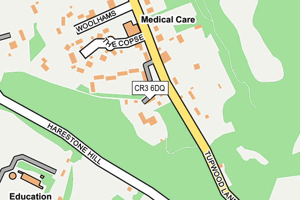 CR3 6DQ map - OS OpenMap – Local (Ordnance Survey)