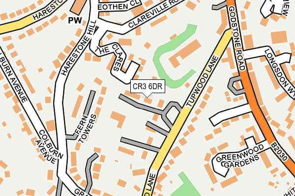 CR3 6DR map - OS OpenMap – Local (Ordnance Survey)