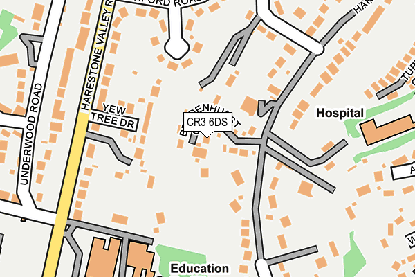 CR3 6DS map - OS OpenMap – Local (Ordnance Survey)