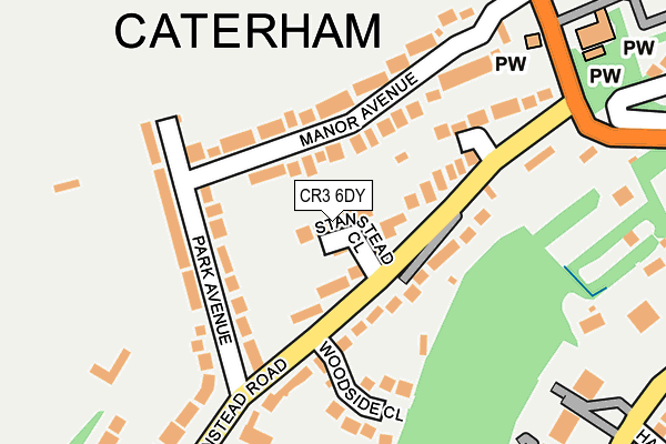 CR3 6DY map - OS OpenMap – Local (Ordnance Survey)