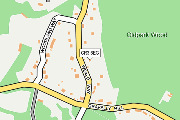 CR3 6EG map - OS OpenMap – Local (Ordnance Survey)