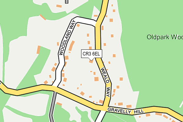 CR3 6EL map - OS OpenMap – Local (Ordnance Survey)