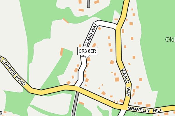 CR3 6ER map - OS OpenMap – Local (Ordnance Survey)