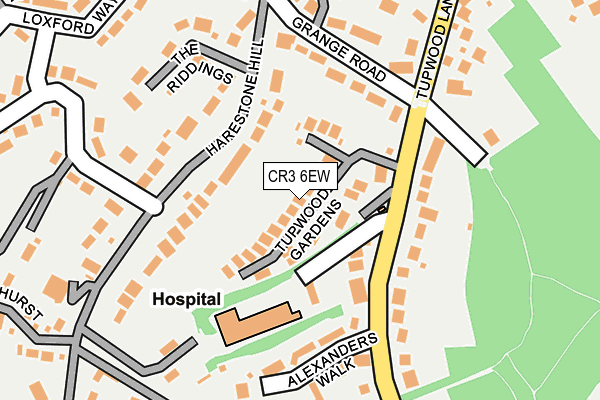 CR3 6EW map - OS OpenMap – Local (Ordnance Survey)