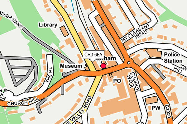 CR3 6FA map - OS OpenMap – Local (Ordnance Survey)