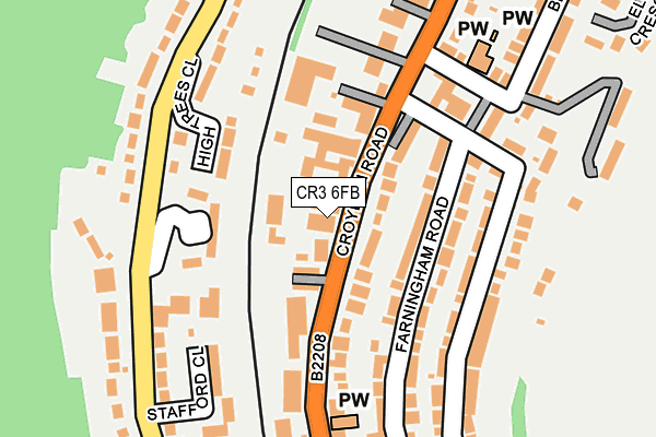 CR3 6FB map - OS OpenMap – Local (Ordnance Survey)