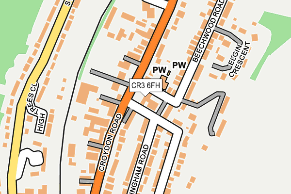 CR3 6FH map - OS OpenMap – Local (Ordnance Survey)