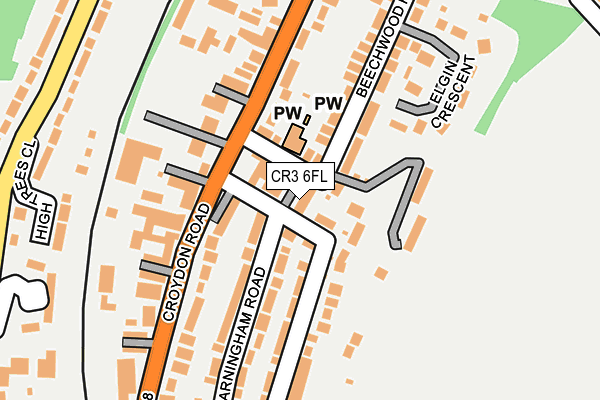 CR3 6FL map - OS OpenMap – Local (Ordnance Survey)