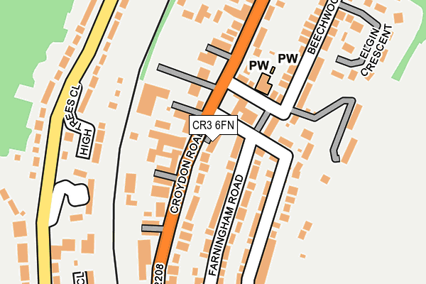 CR3 6FN map - OS OpenMap – Local (Ordnance Survey)