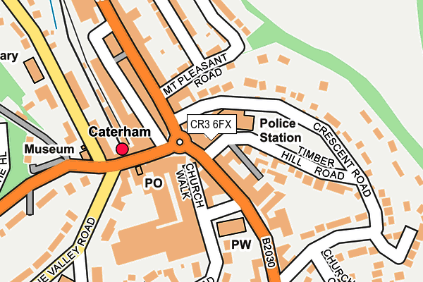 CR3 6FX map - OS OpenMap – Local (Ordnance Survey)