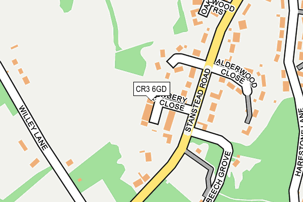 CR3 6GD map - OS OpenMap – Local (Ordnance Survey)