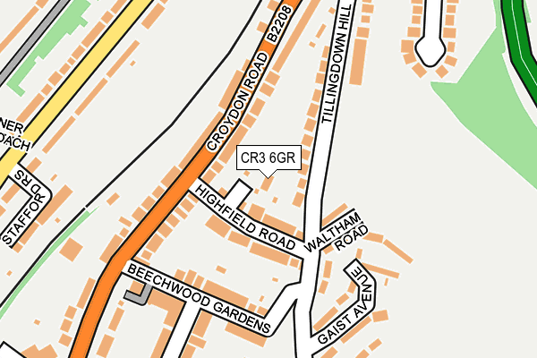 CR3 6GR map - OS OpenMap – Local (Ordnance Survey)