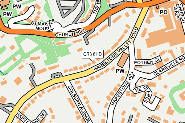 CR3 6HD map - OS OpenMap – Local (Ordnance Survey)