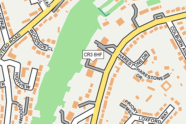 CR3 6HF map - OS OpenMap – Local (Ordnance Survey)