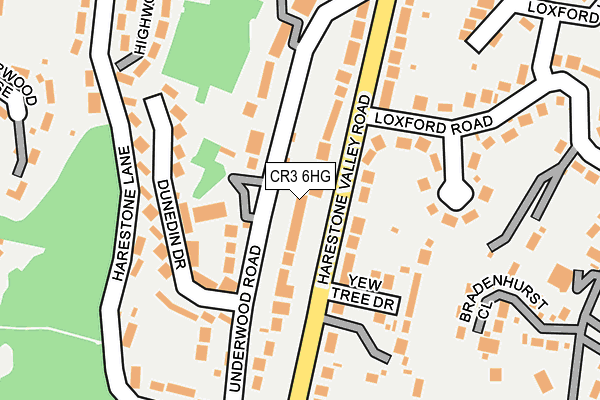 CR3 6HG map - OS OpenMap – Local (Ordnance Survey)