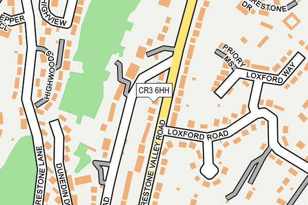 CR3 6HH map - OS OpenMap – Local (Ordnance Survey)