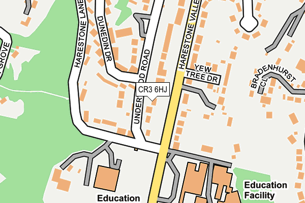 CR3 6HJ map - OS OpenMap – Local (Ordnance Survey)