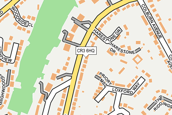 CR3 6HQ map - OS OpenMap – Local (Ordnance Survey)