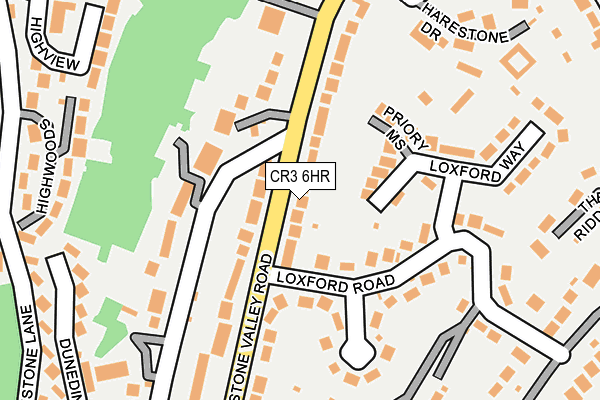CR3 6HR map - OS OpenMap – Local (Ordnance Survey)