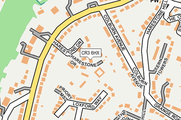 CR3 6HX map - OS OpenMap – Local (Ordnance Survey)