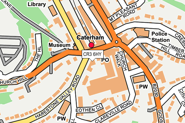 CR3 6HY map - OS OpenMap – Local (Ordnance Survey)