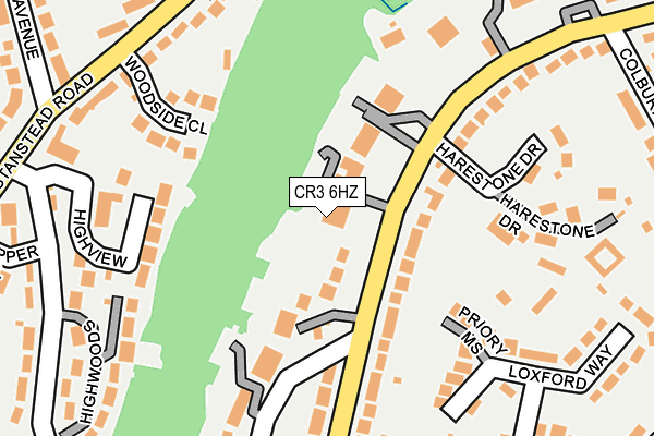 CR3 6HZ map - OS OpenMap – Local (Ordnance Survey)