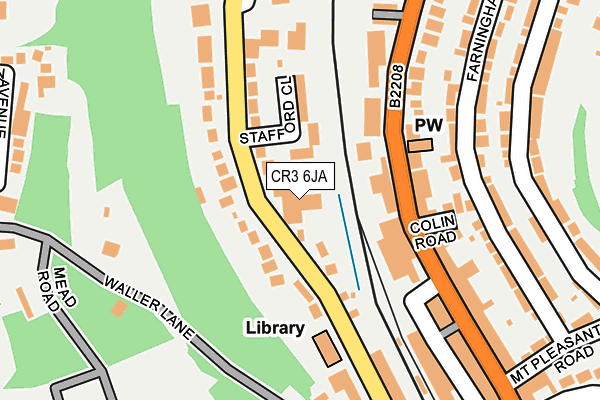 CR3 6JA map - OS OpenMap – Local (Ordnance Survey)