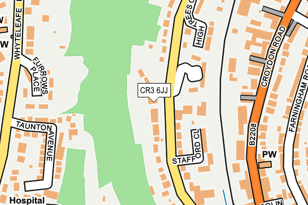 CR3 6JJ map - OS OpenMap – Local (Ordnance Survey)