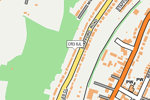 CR3 6JL map - OS OpenMap – Local (Ordnance Survey)