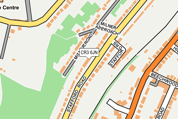 CR3 6JN map - OS OpenMap – Local (Ordnance Survey)