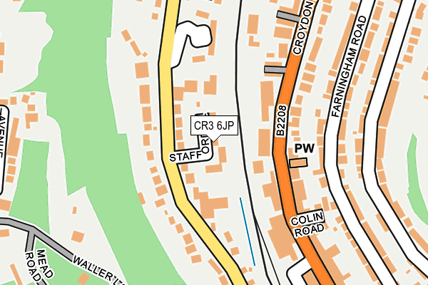 CR3 6JP map - OS OpenMap – Local (Ordnance Survey)