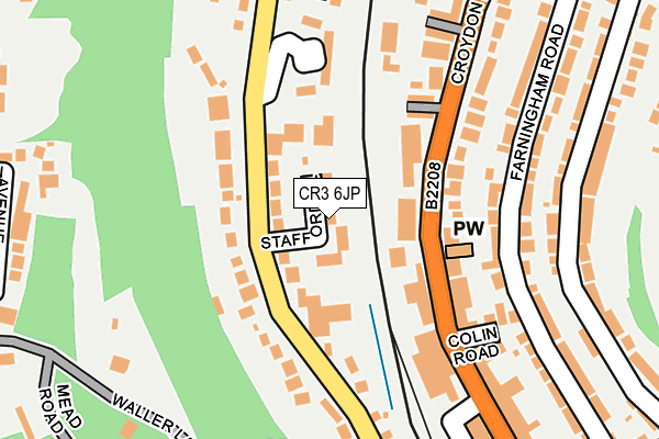 Map of CATERHAM WORLDWIDE LOGISTICS LTD at local scale