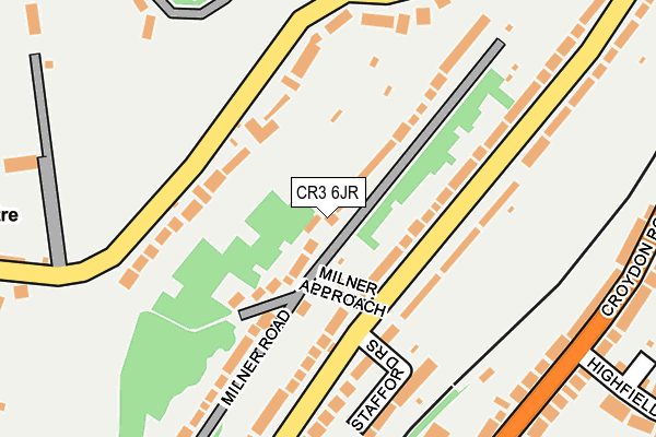 CR3 6JR map - OS OpenMap – Local (Ordnance Survey)