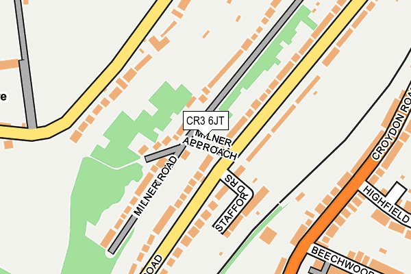 CR3 6JT map - OS OpenMap – Local (Ordnance Survey)
