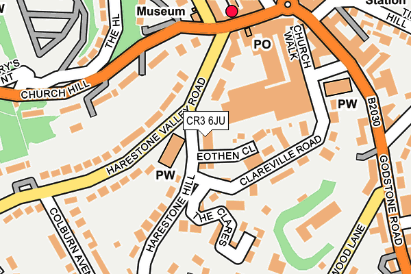 CR3 6JU map - OS OpenMap – Local (Ordnance Survey)