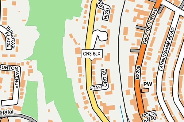 CR3 6JX map - OS OpenMap – Local (Ordnance Survey)