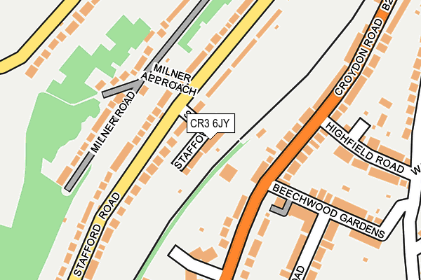 CR3 6JY map - OS OpenMap – Local (Ordnance Survey)