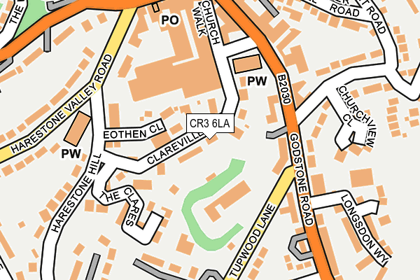 CR3 6LA map - OS OpenMap – Local (Ordnance Survey)