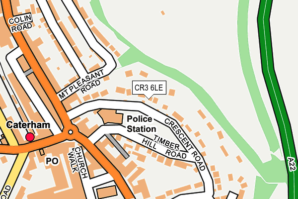 CR3 6LE map - OS OpenMap – Local (Ordnance Survey)