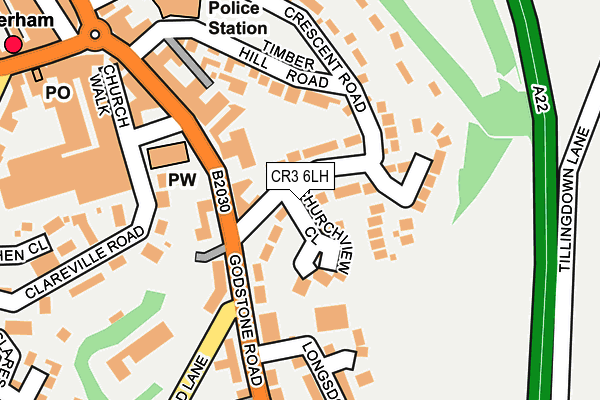 CR3 6LH map - OS OpenMap – Local (Ordnance Survey)