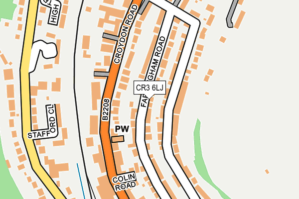 CR3 6LJ map - OS OpenMap – Local (Ordnance Survey)