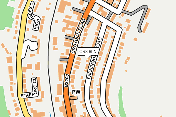 CR3 6LN map - OS OpenMap – Local (Ordnance Survey)