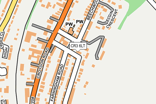 CR3 6LT map - OS OpenMap – Local (Ordnance Survey)