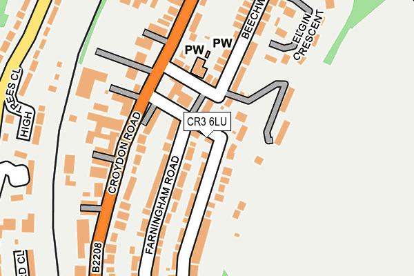 CR3 6LU map - OS OpenMap – Local (Ordnance Survey)