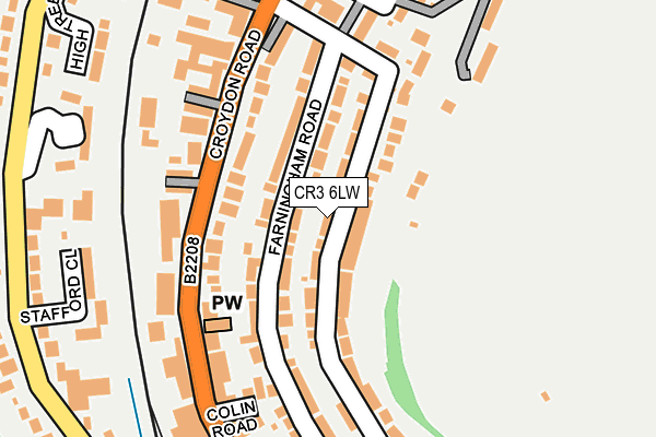 CR3 6LW map - OS OpenMap – Local (Ordnance Survey)