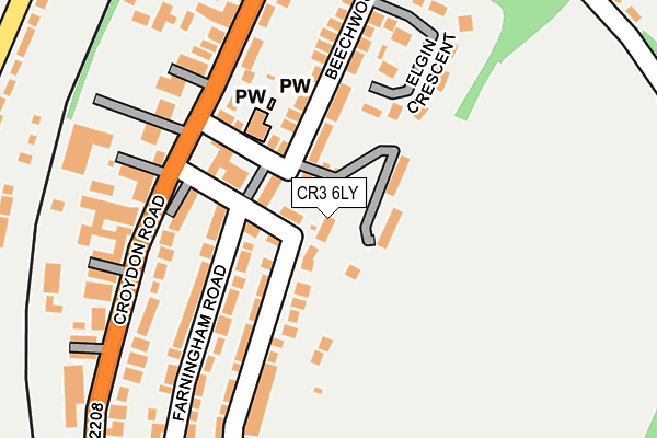 CR3 6LY map - OS OpenMap – Local (Ordnance Survey)