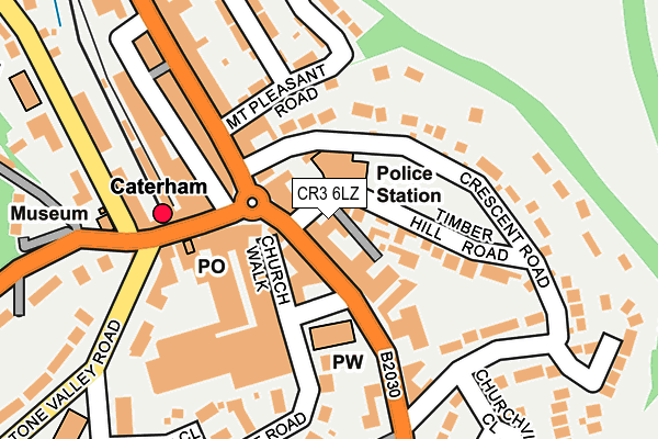 CR3 6LZ map - OS OpenMap – Local (Ordnance Survey)