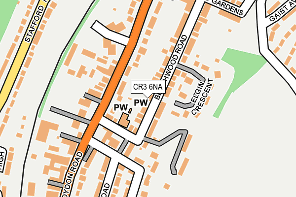 CR3 6NA map - OS OpenMap – Local (Ordnance Survey)