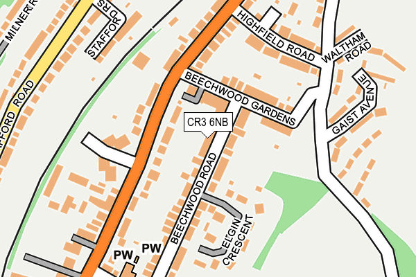 CR3 6NB map - OS OpenMap – Local (Ordnance Survey)